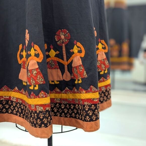 Handmade Peasant Midi Skirt - Picture 4 of 6